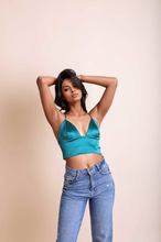 Load image into Gallery viewer, Satin Longline Bralette
