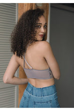 Load image into Gallery viewer, Flower Embroidery High Neck Bralette
