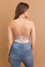 Load image into Gallery viewer, Satin Glow Longline Bralette
