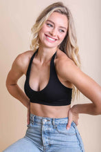 Load image into Gallery viewer, Solid Halter Bralette XS/S / Black
