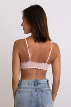 Load image into Gallery viewer, Seamless Lettuce Edge Bow Tie Triangle Bralette 🥬
