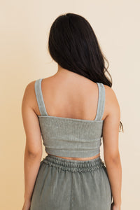 Just Breathe Washed Ribbed Bralette