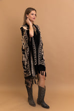 Load image into Gallery viewer, Lush Velvet Mesh Tapestry Kimono
