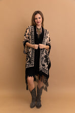 Load image into Gallery viewer, Lush Velvet Mesh Tapestry Kimono
