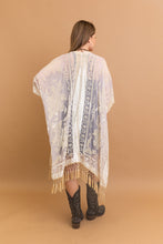Load image into Gallery viewer, Lush Velvet Mesh Tapestry Kimono
