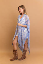 Load image into Gallery viewer, Lush Velvet Mesh Tapestry Kimono

