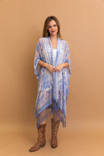 Load image into Gallery viewer, Lush Velvet Mesh Tapestry Kimono
