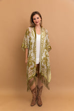 Load image into Gallery viewer, Lush Velvet Mesh Tapestry Kimono
