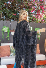 Load image into Gallery viewer, Soft Embroidered Zig Zag Kimono
