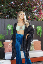 Load image into Gallery viewer, Soft Embroidered Zig Zag Kimono
