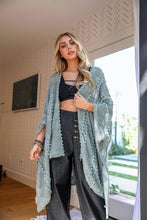 Load image into Gallery viewer, Soft Embroidered Zig Zag Kimono
