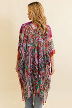 Load image into Gallery viewer, Free Spirit Cinched Sleeve Paisley Kimono
