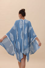 Load image into Gallery viewer, Botanical Leaf Embroidered Kimono Cardigan
