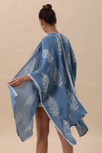 Load image into Gallery viewer, Botanical Leaf Embroidered Kimono Cardigan

