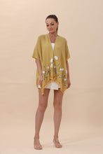 Load image into Gallery viewer, Floral Embroidered Tassel Hem Kimono Cardigan
