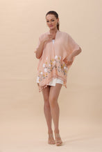 Load image into Gallery viewer, Floral Embroidered Tassel Hem Kimono Cardigan
