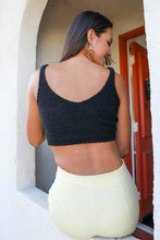 Load image into Gallery viewer, Boucle Soft Brami Bralette Back Black
