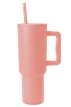 Load image into Gallery viewer, ClaudiaG Monochromatic Stainless Steel Tumbler with Matching Straw

