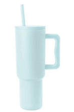 Load image into Gallery viewer, ClaudiaG Monochromatic Stainless Steel Tumbler with Matching Straw
