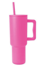 Load image into Gallery viewer, ClaudiaG Monochromatic Stainless Steel Tumbler with Matching Straw
