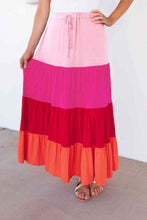 Load image into Gallery viewer, ClaudiaG Mariana Tiered Maxi Skirt

