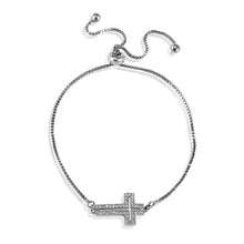 Load image into Gallery viewer, ClaudiaG Cross Bracelet -Silver

