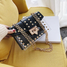 Load image into Gallery viewer, ClaudiaG Betty Shoulder Bag -Clear/Black
