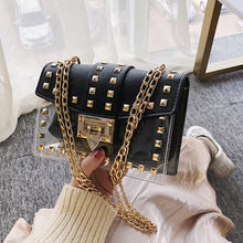 Load image into Gallery viewer, ClaudiaG Betty Shoulder Bag -Clear/Black
