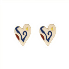 Load image into Gallery viewer, ClaudiaG CB Heart Stud Earrings
