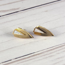 Load image into Gallery viewer, ClaudiaG Chevron Earrings- Gold
