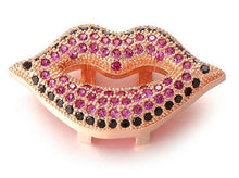 Load image into Gallery viewer, Colored Stones Lips Charm
