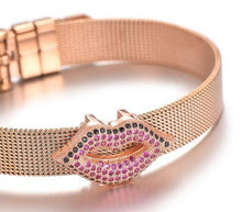 Load image into Gallery viewer, Colored Stones Lips Charm
