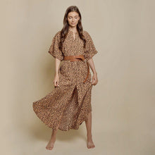 Load image into Gallery viewer, ClaudiaG Wide Dress -Cheetah
