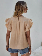 Load image into Gallery viewer, ClaudiaG Denise Ruffle Cap Sleeve Blouse
