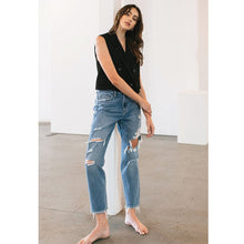 Load image into Gallery viewer, ClaudiaG Distressed Mom Jeans
