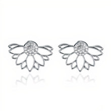Load image into Gallery viewer, ClaudiaG Crystal Earrings -Silver
