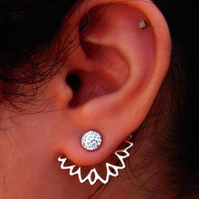 Load image into Gallery viewer, ClaudiaG Crystal Earrings -Silver
