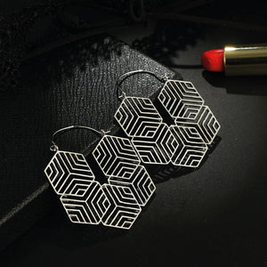 ClaudiaG Hex -Silver Earrings