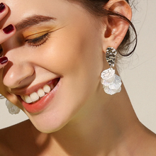 Load image into Gallery viewer, ClaudiaG Layered Flower Earrings
