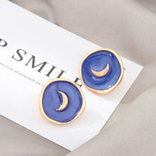Load image into Gallery viewer, ClaudiaG Astral Earrings Navy
