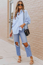 Load image into Gallery viewer, ClaudiaG Fernanda Lantern Sleeve Shirt
