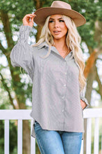 Load image into Gallery viewer, ClaudiaG Fernanda Lantern Sleeve Shirt
