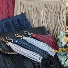 Load image into Gallery viewer, ClaudiaG Fringe Power Bag Charm-Serenity/Silver
