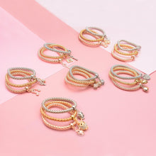 Load image into Gallery viewer, ClaudiaG GSR Bracelet Set- Bubble Hearts
