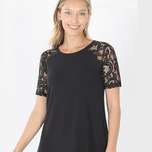 Load image into Gallery viewer, ClaudiaG Lace Sleeve Top
