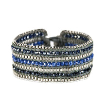 Load image into Gallery viewer, ClaudiaG Looped  Bracelet-Sapphire
