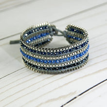 Load image into Gallery viewer, ClaudiaG Looped  Bracelet-Sapphire
