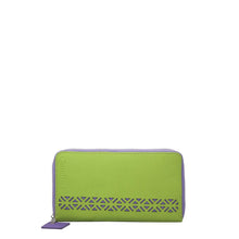 Load image into Gallery viewer, ClaudiaG Lotus Wallet-Lime Green/Plum
