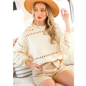 ClaudiaG Open Knit Sweater