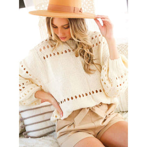 ClaudiaG Open Knit Sweater